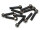 BoomRacing M2x8mm Retro Scale Bolt 10.9 Grade Wheel Screw (10) Black BRW780946E