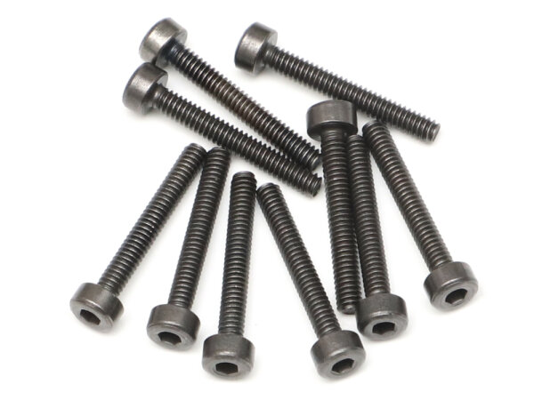 BoomRacing M2x14mm Socket Cap Screw 12.9 Grade Nickel Plated Screws (10) BRASCH2014