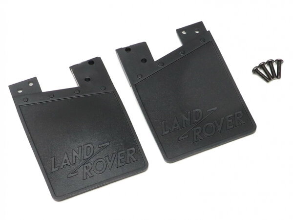 BoomRacing Classic Rubber Mud Flaps for Series Land Rover Black for BRX02 109 BRX02330BK