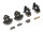 BoomRacing Brass Front Knuckles & Knuckle Covers for AR44/BRX70/BRX80/BRX90 Portal PHAT Axle BRPT009