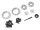 BoomRacing ProBuild 1.9" Alum COMBAT Faceplate (2) w/ Scale Screws & Tool Flat Silver BRPBF020FS
