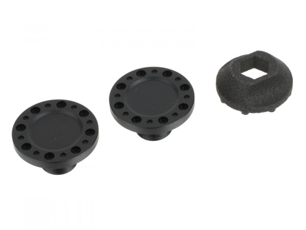 BoomRacing ProBuild XT5 COMBAT Style Wheel Cap Matte Black (2) BRPBF020/CAP-MBK