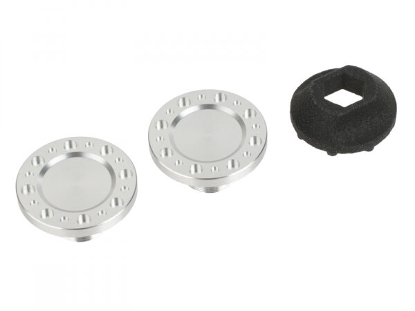 BoomRacing ProBuild XT5 COMBAT Style Wheel Cap Platinum (2) BRPBF020/CAP-PL