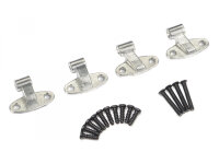 BoomRacing Metal Tailgate Hinge Set Raw Finish for BRX02...