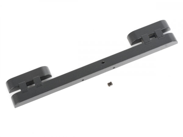 BoomRacing Military Bumper for BRX02 Aluminum Black for BRX02 109 BRX02382BK