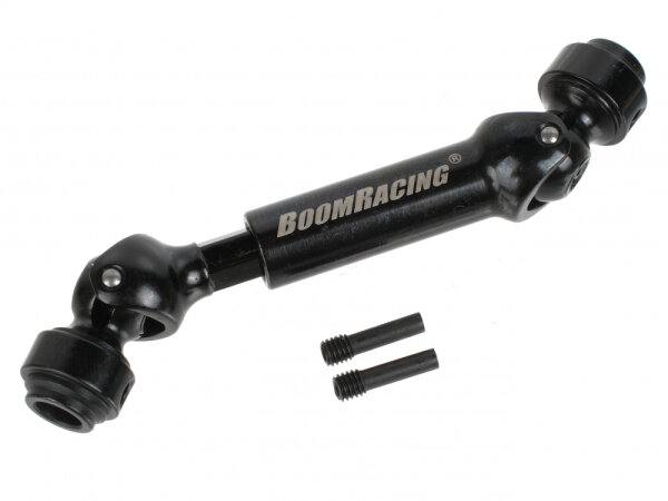 BoomRacing KUDU Heavy-Duty 59-67mm Steel CVD Center Drive Shaft (1) Black BRKD003-69