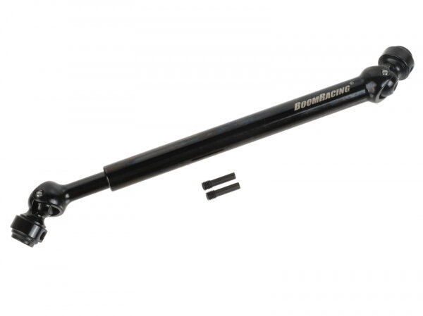 BoomRacing KUDU Heavy-Duty 133-158mm Steel CVD Center Drive Shaft (1) Black BRKD003-142