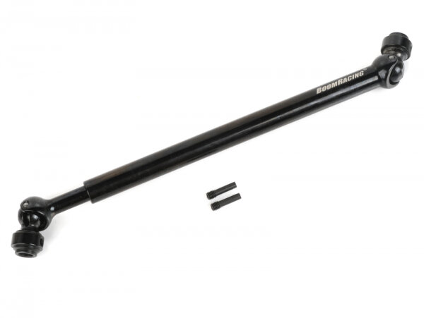 BoomRacing KUDU Heavy-Duty 158-183mm Steel CVD Center Drive Shaft (1) Black BRKD003-167