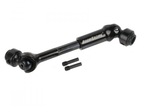 BoomRacing KUDU Heavy-Duty 80-90mm Steel CVD Center Drive Shaft (1) Black BRKD003-90