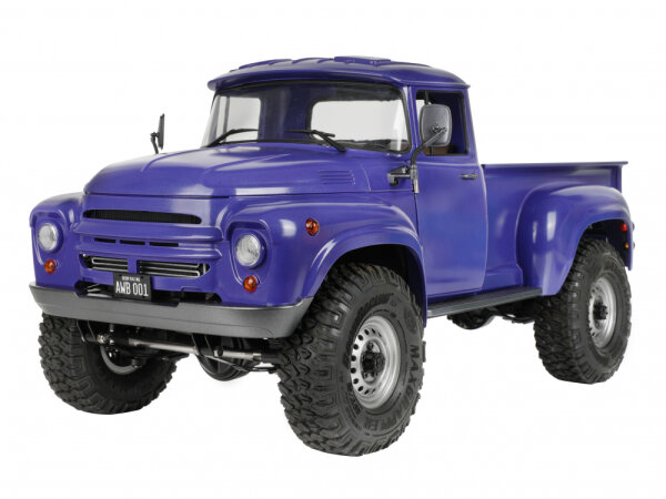 BoomRacing BRX01 AWB Leaf Adjustable Wheelbase 1/10 4WD Radio Control Chassis Kit (Leaf Version) With ZIL Pickup Hard Body (Reco