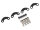 BoomRacing AWB Front Leaf Spring Shackle L/R (2) for BRX01 AWB BRLC70204