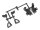 BoomRacing Front Bumper Bracket / Body Mount L/R / Side Mirror Bracket L/R Part-Tree for BRX01 AWB BRZIL011