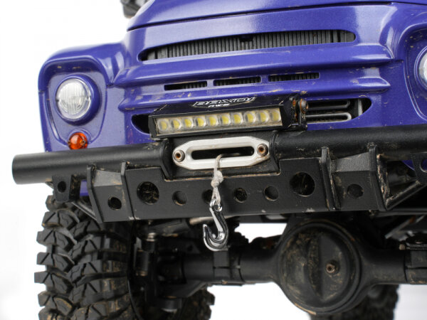 BoomRacing Aluminum Fairlead for BRX01 AWB / BRX02 Front Bumper Silver for BRX01 AWB BRX02396S