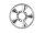 BoomRacing ProBuild 1.9 Alum Spin Force Classic Faceplate (1) Chrome BRPBF022CR