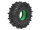 BoomRacing AGGRESSOR 1.9" GEKKO BLACK 4.75 x 1.75 / 120x44.5mm RC Crawler Tire + Rock Monster Green Foam Insert (2) BRTR19009-SS
