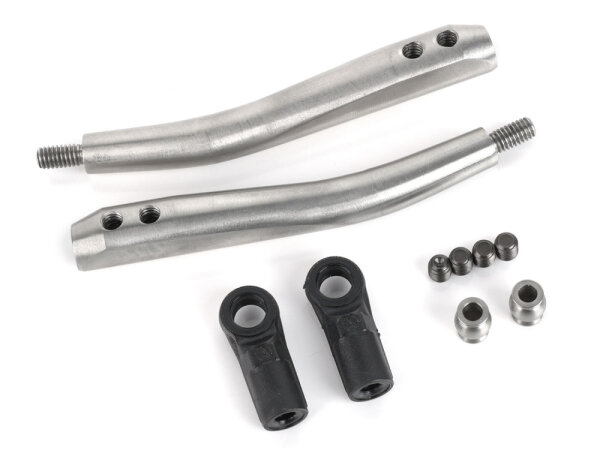 BoomRacing Stainless Steel Adjustable Rear Lower Link Barrel L&R for BRX01 AWB Link for BRX01 AWB BRLC70232