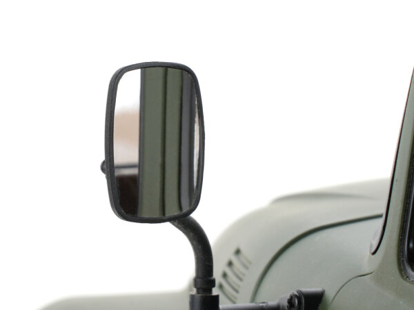 BoomRacing Mirror-Finish Stainless Steel Side Mirror Set for ZIL Pickup Hard Body for BRX01 AWB BRLC70237