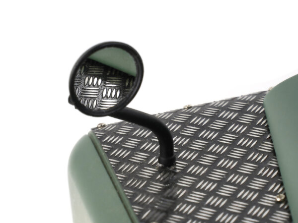 BoomRacing Mirror-Finish Stainless Steel Side & Rear Mirror Set for Land Rover Series II for BRX02 88 BRX02420