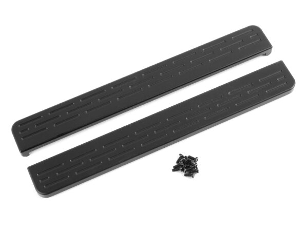 BoomRacing Aluminum Side Step L&R Black for BRX01 AWB BRLC70238