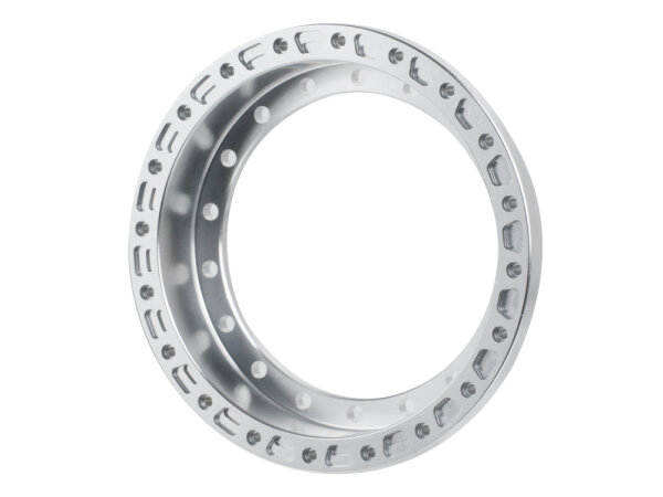 BoomRacing ProBuild 1.9" Alum 7.5mm Notched Wheel Barrel (1) Platinum BRPROB-22PL