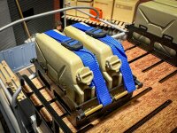 CRM jerrycan holder for loading area or roof rack for 2 jerrycans 20L