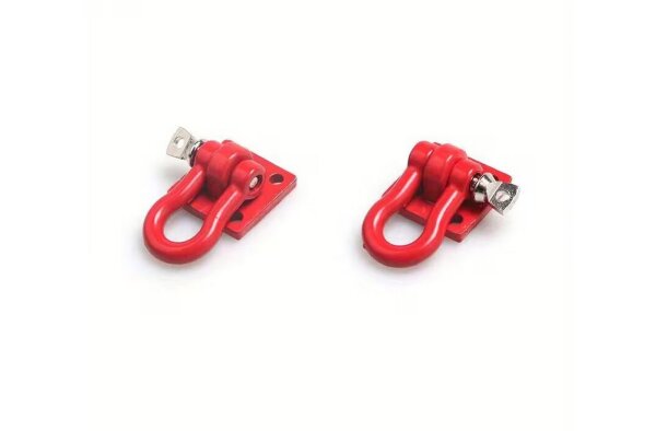 CRM Tow Shackles 1/10 Scale – Red or Black – 1 Pair red