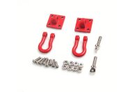 CRM Tow Shackles 1/10 Scale – Red or Black – 1 Pair red