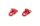 CRM Tow Shackles 1/10 Scale – Red or Black – 1 Pair red