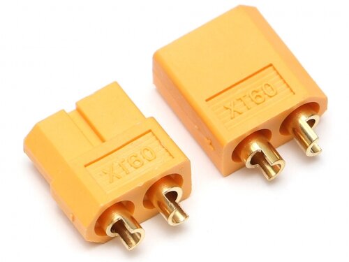 Team Raffee & Co XT60 Connector Male & Female (1 pair) Yellow TRC/K5029-1