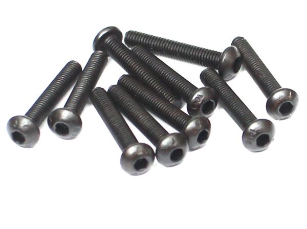 Team Raffee & Co M3x18 RS Round Head Screw (10) WRA3018-BH