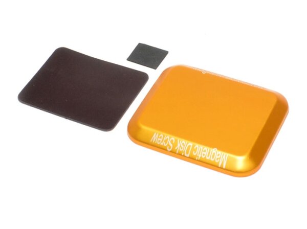 Team Raffee & Co Aluminum Screw Tray With Magnetic Pad For RC Car (108MM X88MM) Gold BRHY00315GD