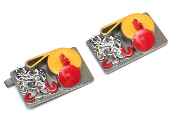 Team Raffee & Co Scale Accessories - Chain And Rope Pully Yellow BRSCAC80106Y
