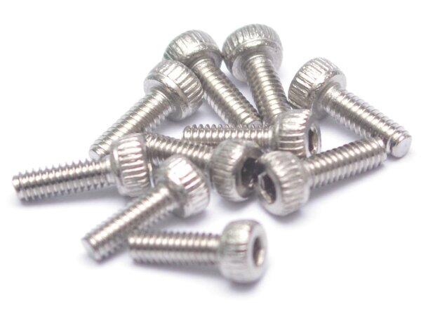 Team Raffee & Co 304 Stainless Steel M2x6mm Hex Socket Cap Head (10) TRC/S052006CH