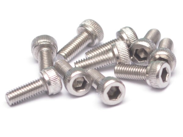 Team Raffee & Co 304 Stainless Steel M3x8mm Hex Socket Cap Head (10) TRC/S053008CH