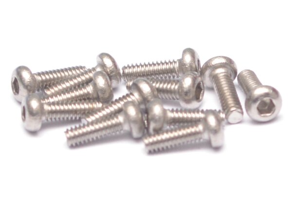 Team Raffee & Co 304 Stainless Steel M2x6mm Hex Socket Button Head (10) TRC/S052006BH