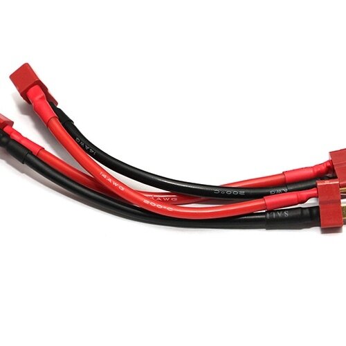 Team Raffee & Co Deans 3S Battery Harness For 3 Packs In Series 14AWG - WRA0060