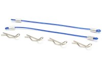Team Raffee & Co 1/10 Car Body Clip with 80mm Cable...