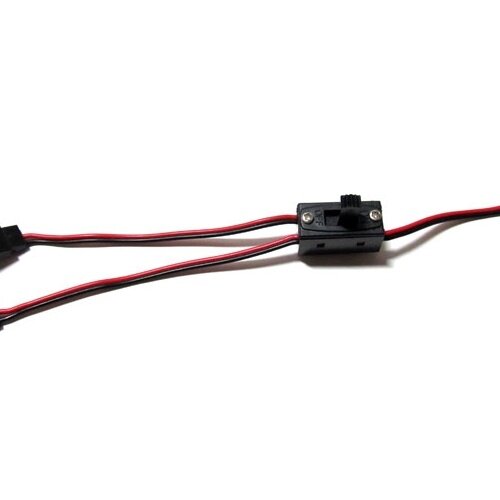 Team Raffee & Co On/Off Switch With 2 JR Male / 1 Futaba Female Wires WRA0017