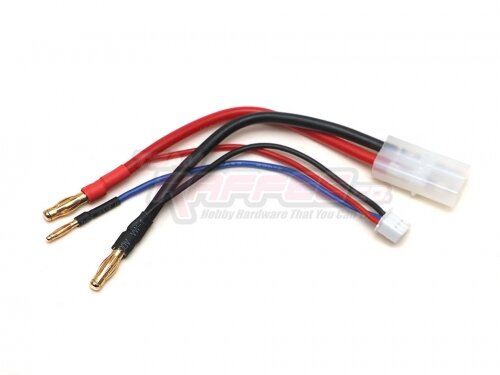 Team Raffee & Co 4mm Bullet Banana to Female Tamiya LiPo Battery Lead Wire & JST-XH Balance TRC/302735-TA