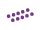 Team Raffee & Co 3MM Aluminum Lock Nuts - 10 pcs Purple TRC/HY00003P