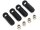 Team Raffee & Co M4 Nylon Rod Ends Straight 18.5mm with Steel Pivot Ball (5.8x3x7.4mm) 4pcs TRC/302535