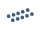 Team Raffee & Co 4MM Aluminum Lock Nuts - 10 pcs Blue TRC/HY00004B