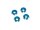 Team Raffee & Co Aluminum Flat Head Washers Screw Cups Blue TRC/HY00322B
