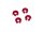 Team Raffee & Co Aluminum Flat Head Washers Screw Cups Red TRC/HY00322R