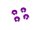 Team Raffee & Co Aluminum Flat Head Washers Screw Cups Purple TRC/HY00322P
