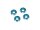 Team Raffee & Co Aluminum Round Washers Screw Cups Blue TRC/HY00323B