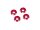 Team Raffee & Co Aluminum Round Washers Screw Cups Red TRC/HY00323R
