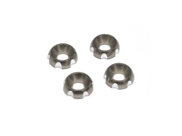 Team Raffee & Co Aluminum Round Washers Screw Cups Titanium TRC/HY00323TIT