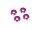 Team Raffee & Co Aluminum Round Washers Screw Cups Pink TRC/HY00323PK
