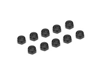 Team Raffee & Co 3MM Aluminum Lock Nuts - 10Pcs Black...